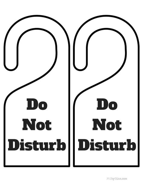 Free Printable Do Not Disturb Sign Door Hanger